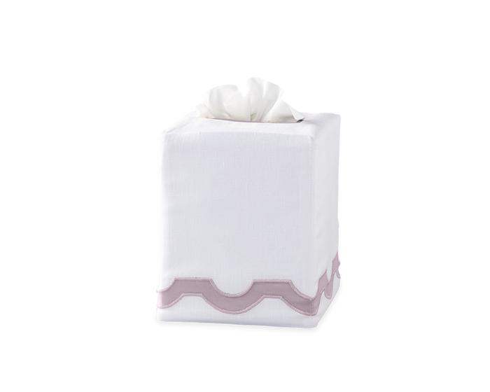 Photo of the Mirasol | Linen Tissue Box Cover ensemble.