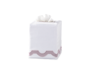 Photo of the Mirasol | Linen Tissue Box Cover ensemble.