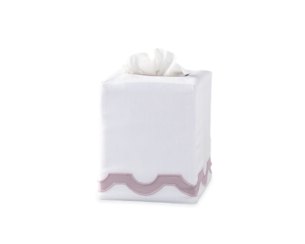 Photo of the Mirasol | Linen Tissue Box Cover ensemble.