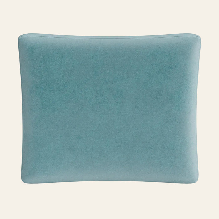 Photo of the Modern Velvet | Box Pillow ensemble.