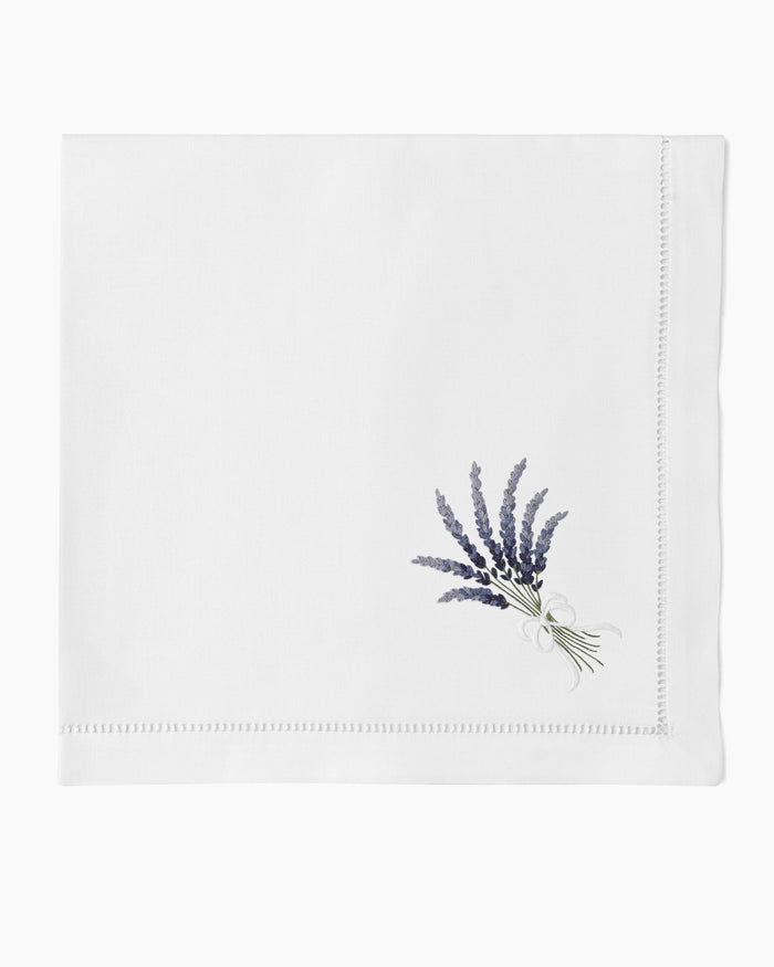 Photo of the Lavender Napkin ensemble.