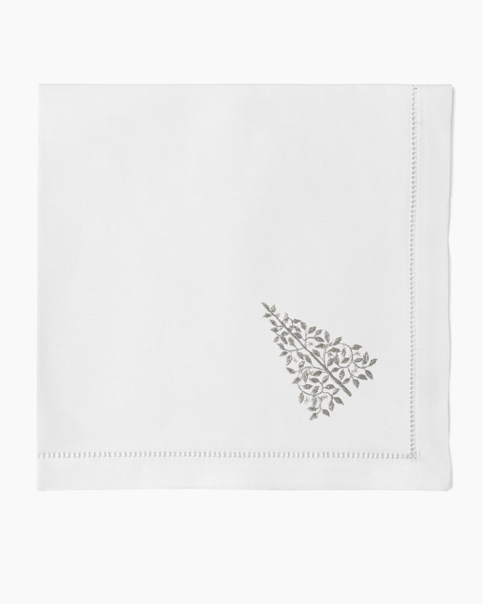 Photo of the Mod Tree Silver Napkin ensemble.