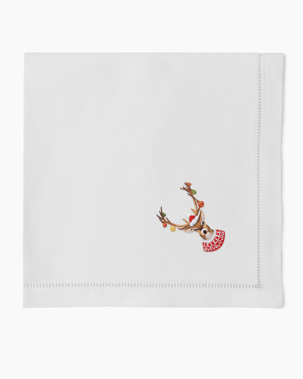 Photo of the Ornament Antlers Napkin ensemble.