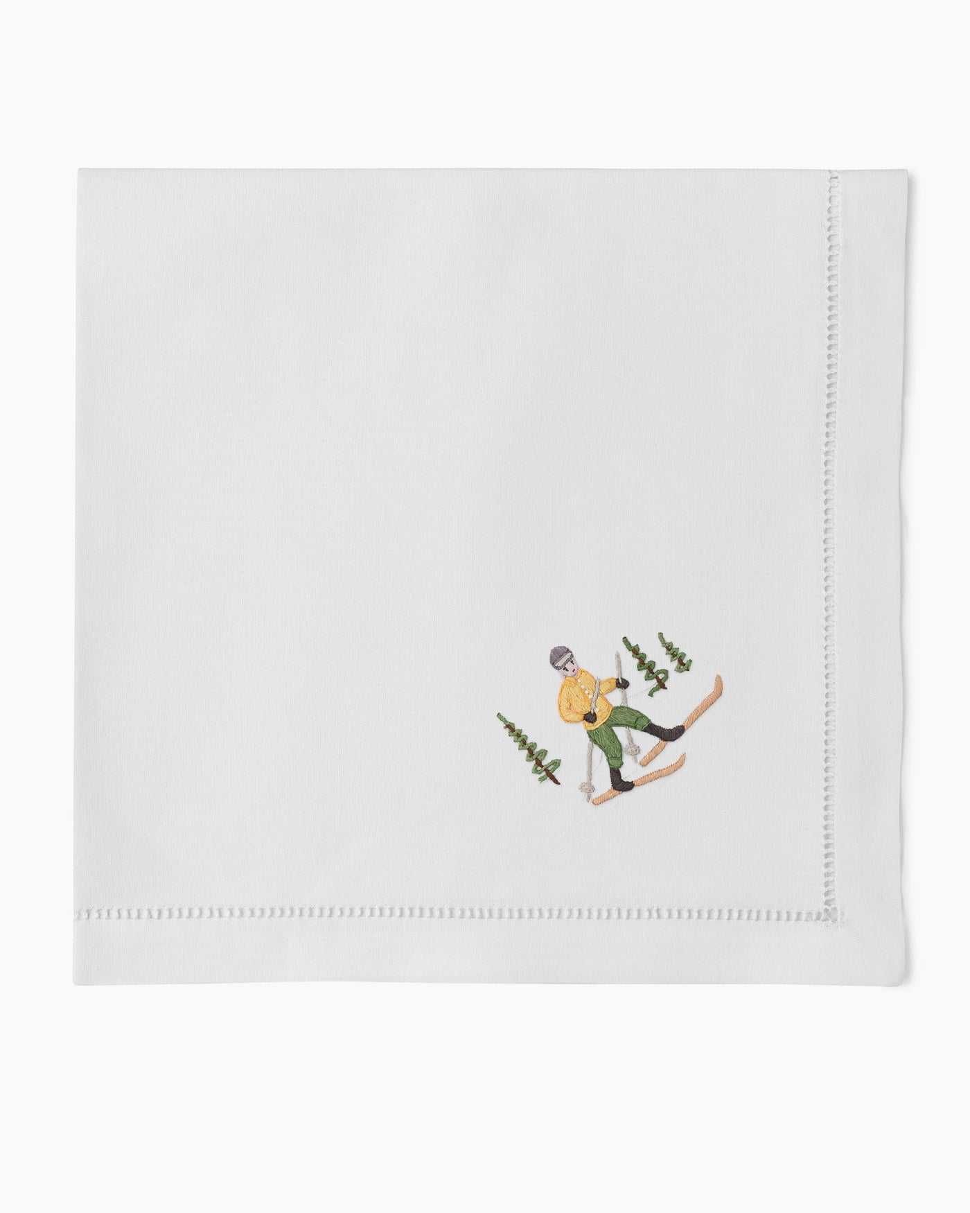 Skiers Napkins, Mixed Set of 4