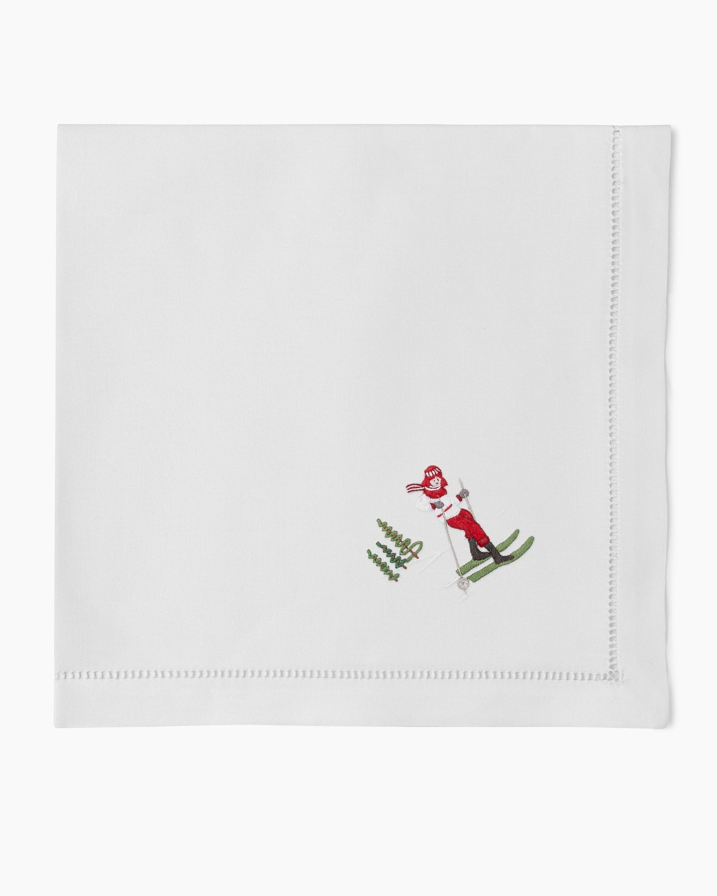 Skiers Napkins, Mixed Set of 4