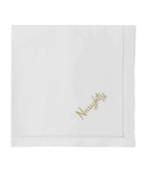 Photo of the Naughty & Nice Napkins, Mixed Set of 4 ensemble.
