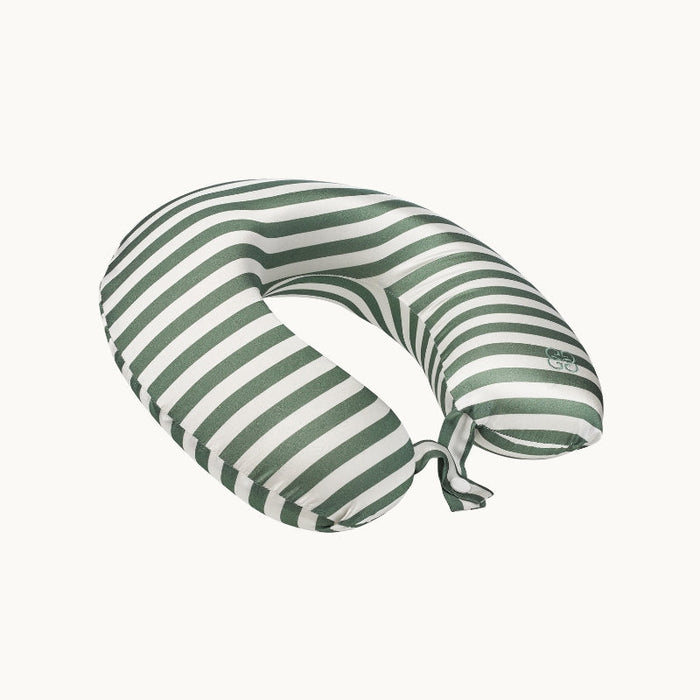 Photo of the New Silk Travel Neck Pillow ensemble.