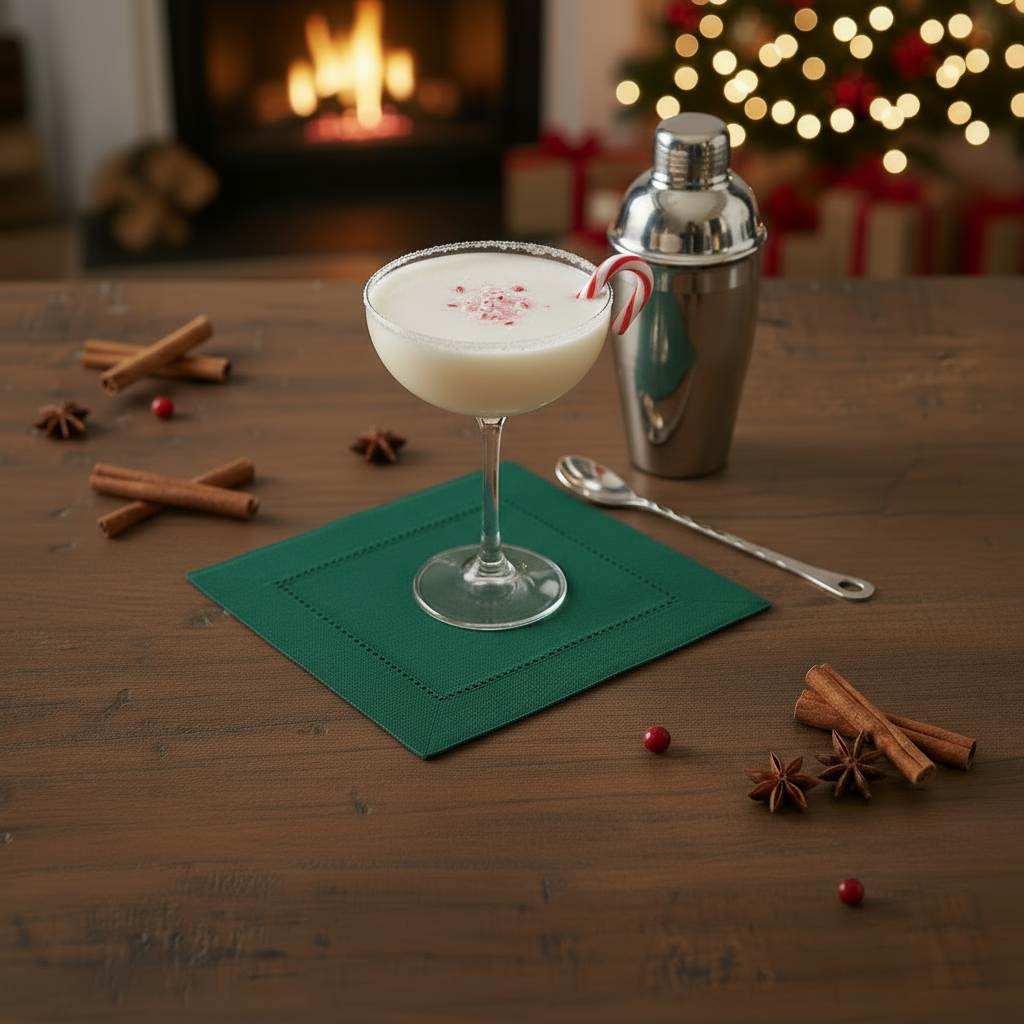 Noël Linen Cocktail Napkin