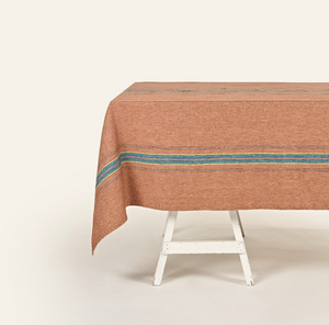 Photo of the Ontario Stripe | Tablecloth ensemble.