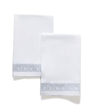 Photo of the Ophelia | Embroidered Guest Towel Set ensemble.