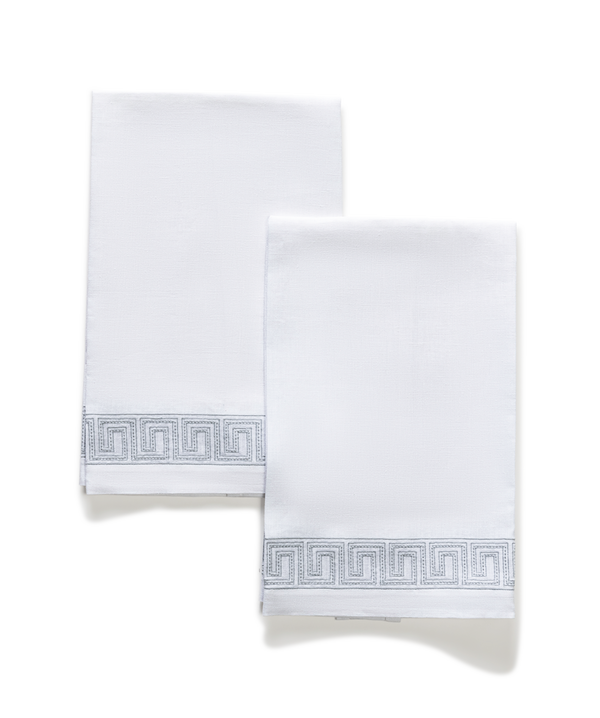 Photo of the Ophelia | Embroidered Guest Towel Set ensemble.