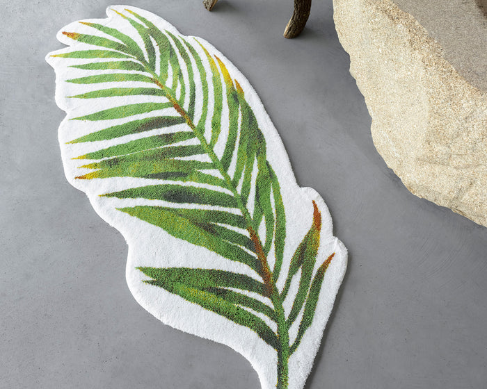 Photo of the Palm | Bath Rug ensemble.