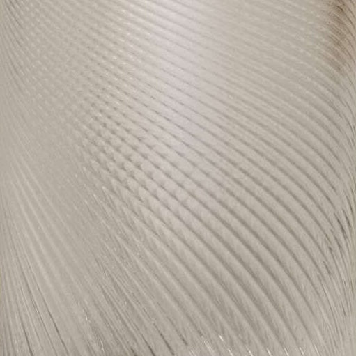 Close-up of Pigeon & Poodle Banca carafe surface, showing ribbed and dimpled glass texture.