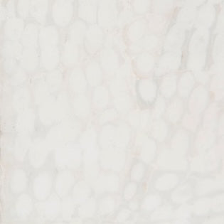 Close-up of Pigeon & Poodle Callas bath canister ivory organic oval pattern surface.