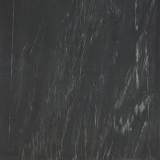 Close-up of dark charcoal marble texture with white veining on Kavala bath canister.