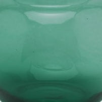 Close-up of teal frosted glass carafe body, Pigeon & Poodle Lausanne.