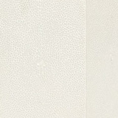 Close-up of ivory pebbled texture detail on Manchester bath canister.