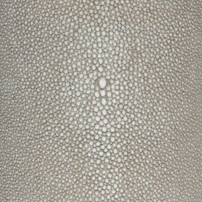 Close-up of Tenby soap dish surface in taupe shagreen-embossed texture.