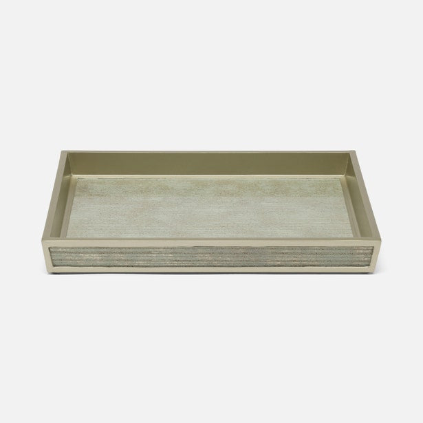 Pigeon & Poodle Waterford bath tray, angled view showing textured sides and interior.
