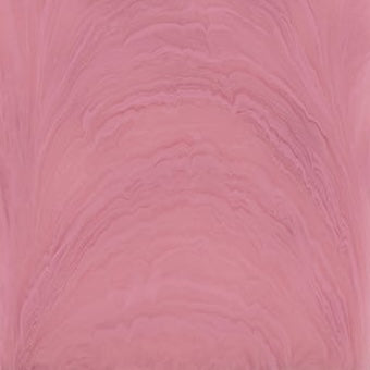Close-up of blush pink textured ceramic surface with flowing wave-like ridges.