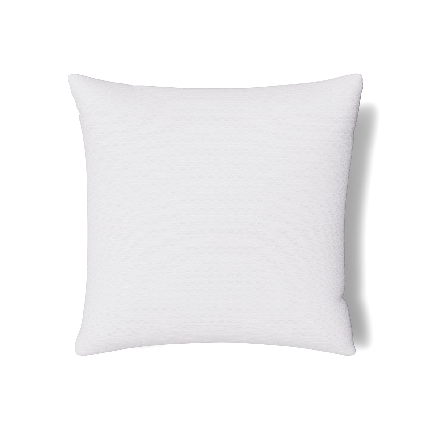 White Ann Gish Pavilion sham with subtle textured weave, shown on plain background.