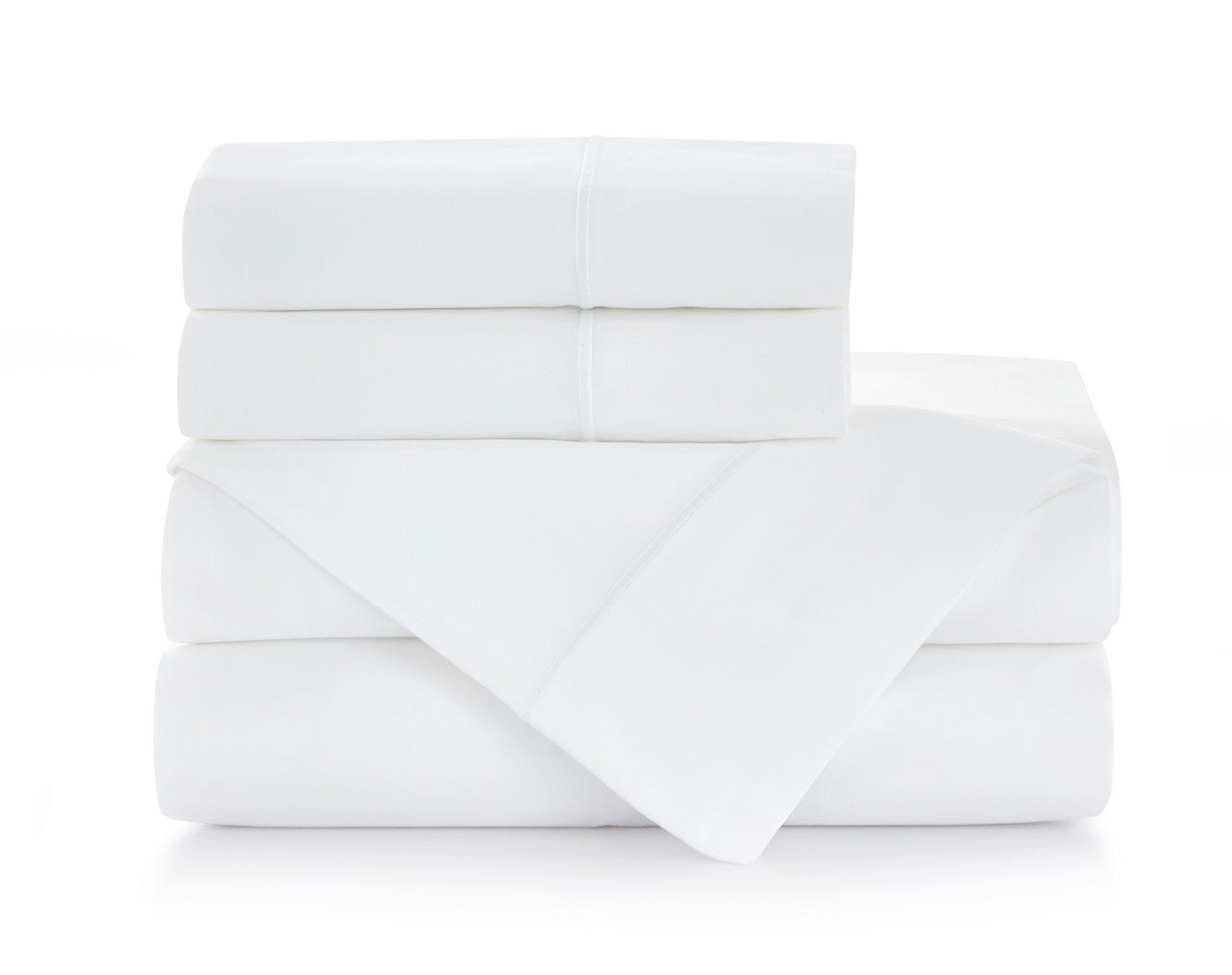 Image of Peacock Alley Soprano bedding White Sheet Stack.