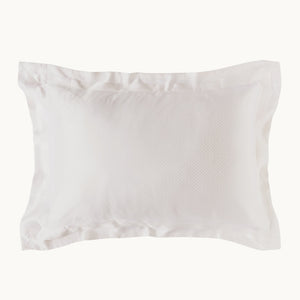 Photo of the Eva White Silk Pillowcase ensemble.