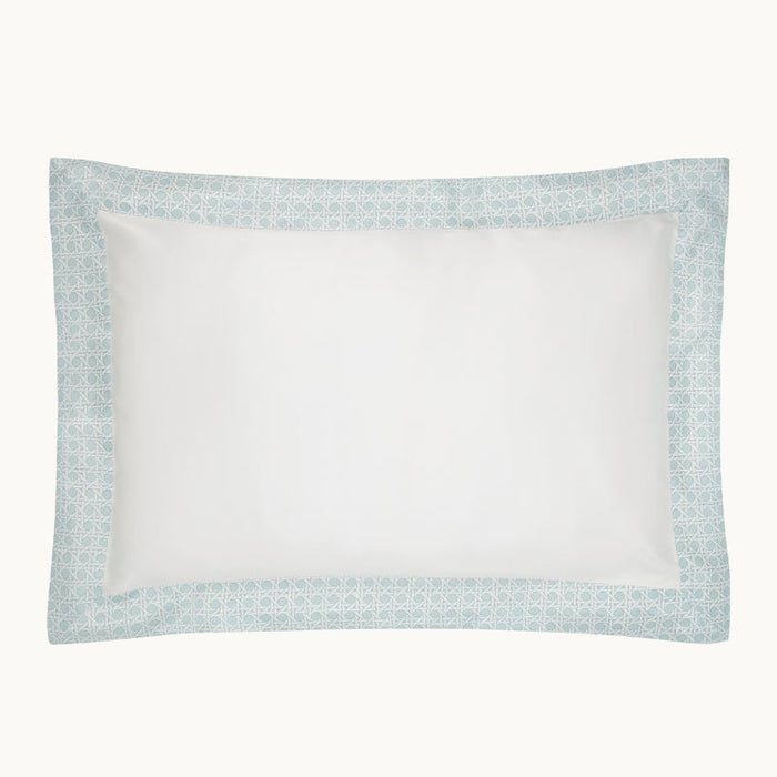 Photo of the Rattan Silk | Oxford Pillowcase ensemble.