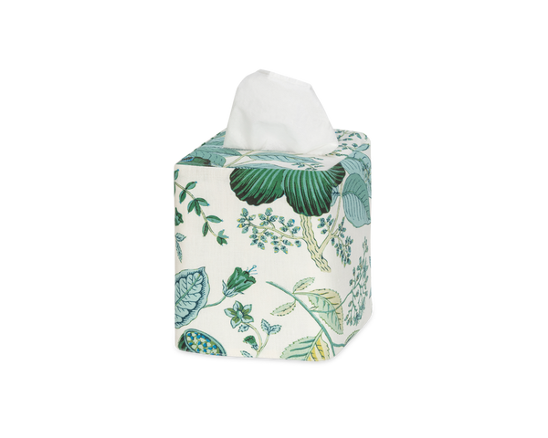 Photo of the Pomegranate | Linen Tissue Box Cover ensemble.