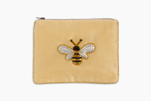Photo of the Bee Zipper Pouch ensemble.