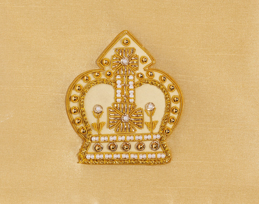 Crown Gold Zipper Pouch