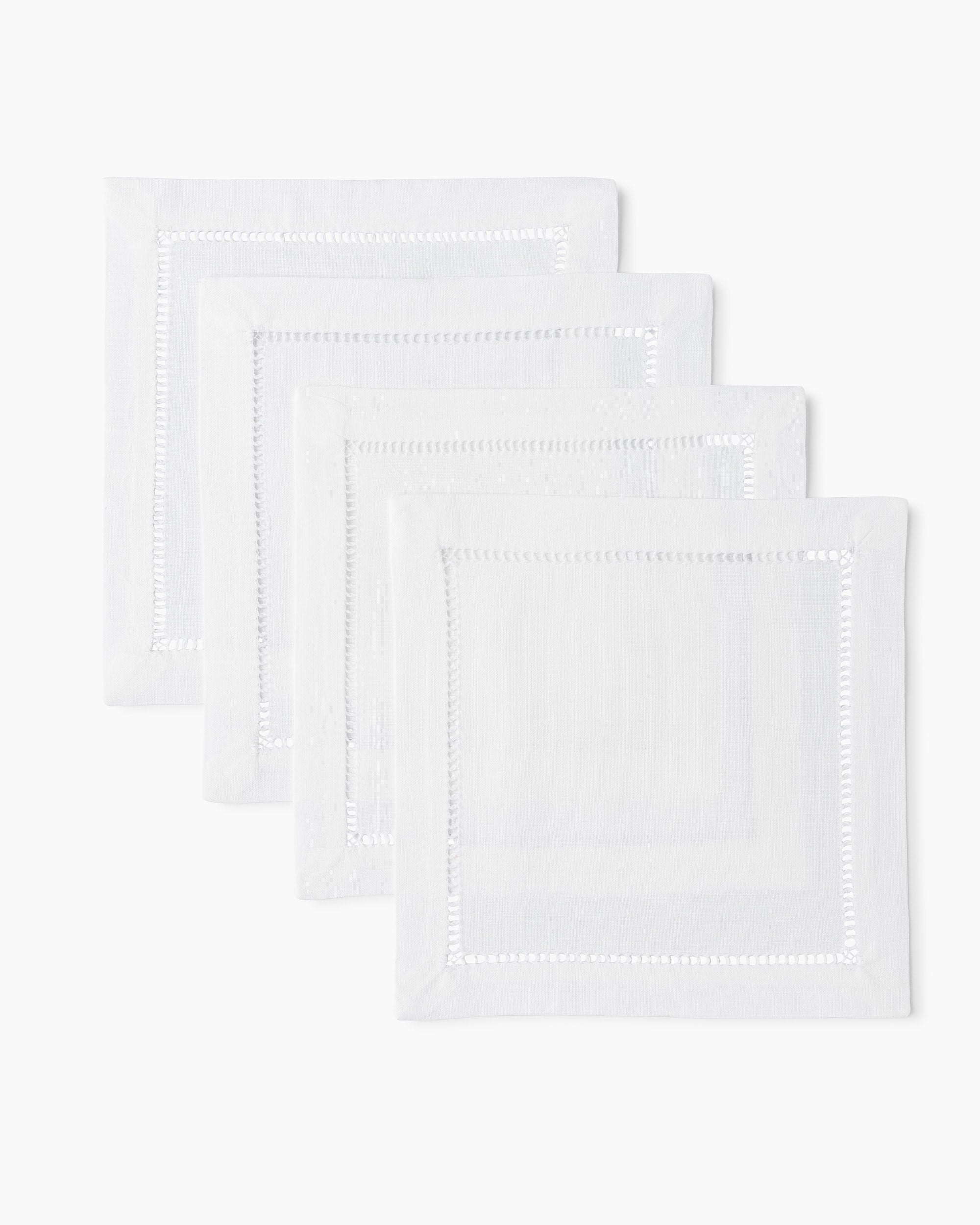 Henry Handwork Linen Cocktail Napkins - Thumbnail 3