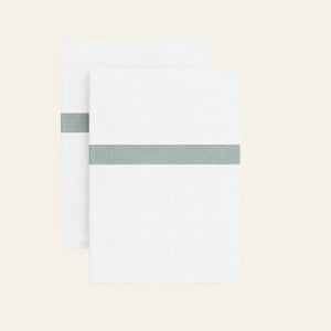 Photo of the Ready-to-Bed 2.0 | Cotton & Trim Pillowcases ensemble.