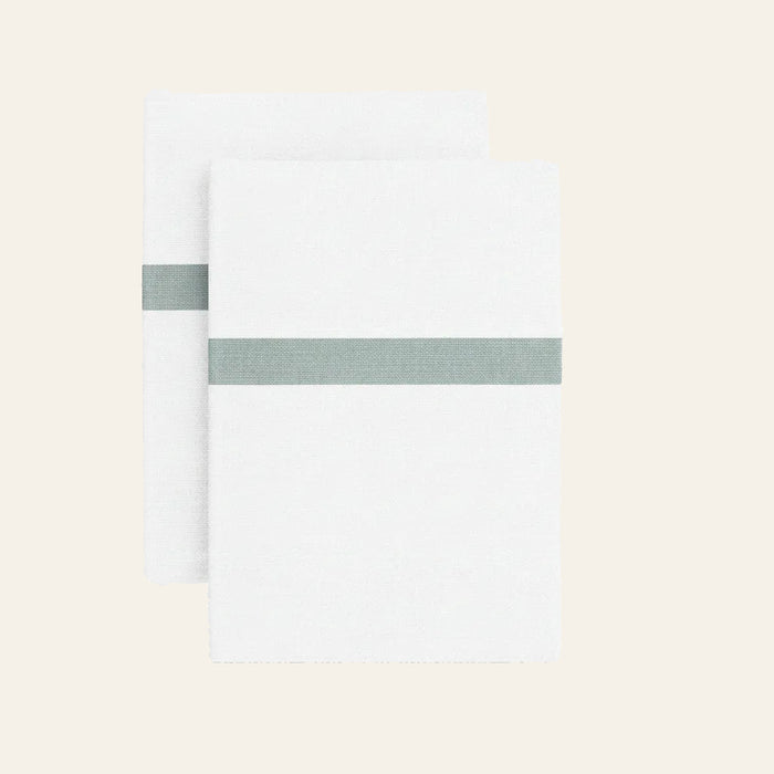 Photo of the Ready-to-Bed 2.0 | Cotton & Trim Pillowcases ensemble.
