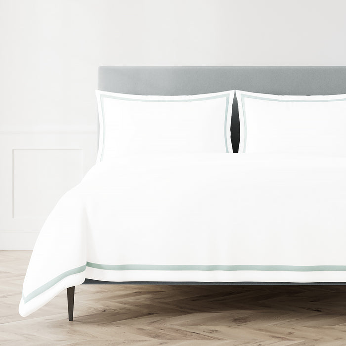 Photo of the Ready-to-Bed 2.0 | Cotton & Trim Duvet ensemble.