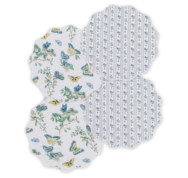 Photo of the Quilted Reversible Placemat Set ensemble.