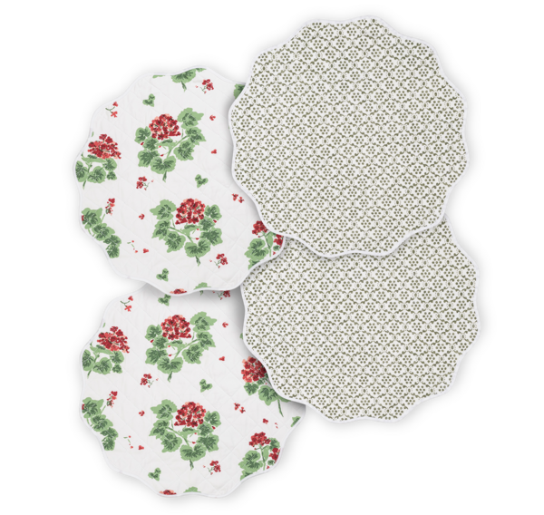 Quilted Reversible Placemat Set