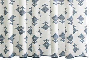 Photo of the Rubia Shower Curtain ensemble.