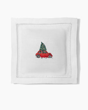 Photo of the Christmas Tree Car Sachet ensemble.