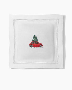 Photo of the Christmas Tree Car Sachet ensemble.