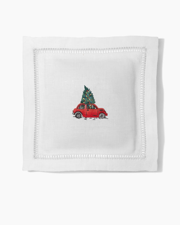Photo of the Christmas Tree Car Sachet ensemble.