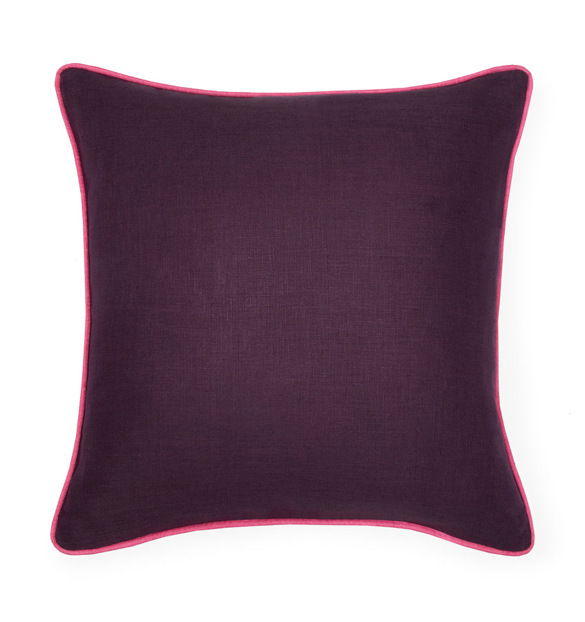Sferra Manarola 20x20 | Decorative Pillow Aubergine/Flamingo