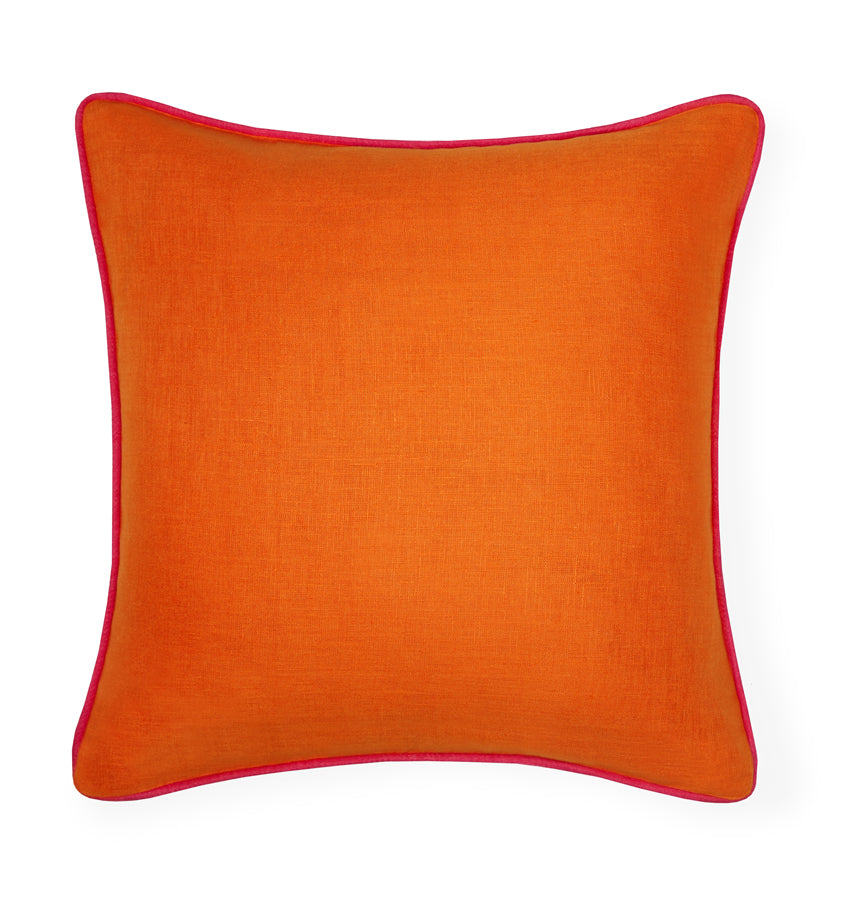 Sferra Manarola 20x20 | Decorative Pillow Tangerine/Raspberry