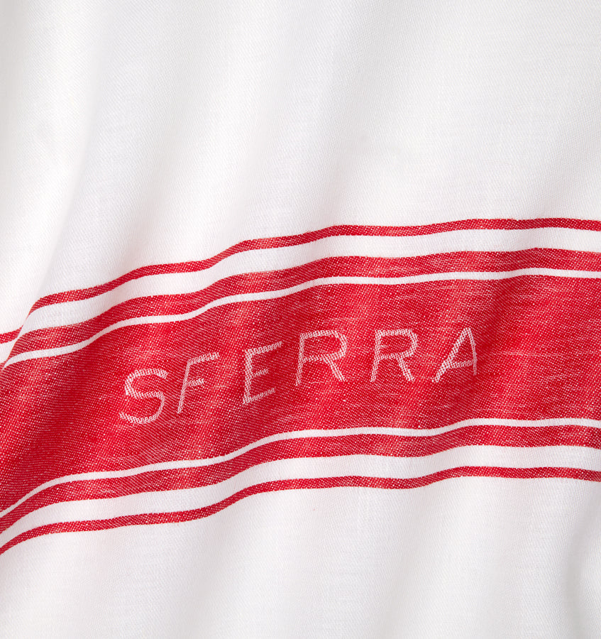 Parma | Kitchen Towel White/Red