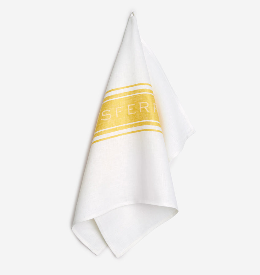 Parma | Kitchen Towel White/Yellow