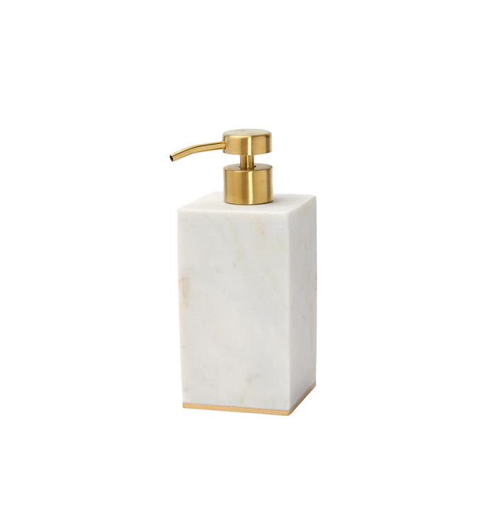Photo of the Pietra Marble | Soap Dispenser ensemble.