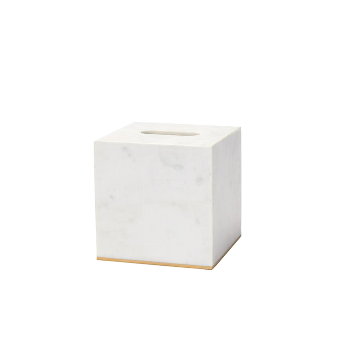 Photo of the Pietra Marble | Tissue Holder ensemble.
