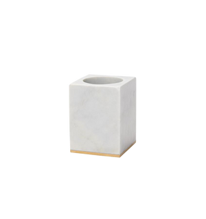 Photo of the Pietra Marble | Toothbrush Holder ensemble.