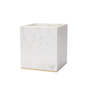 Photo of the Pietra Marble | Waste Basket ensemble.