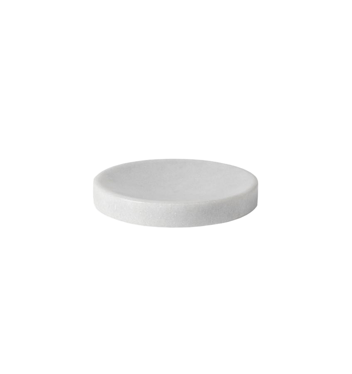Photo of the Velina Marble | Soap Dish ensemble.